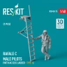 Reskit F48075 Rafale C male pilot w/ access ladder type 1 1/48