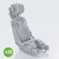 Art Scale 200-A48061 Martin-Baker Type 9B Mk.2 ejection seat for Sepecat Jaguar GR.1/GR.1A in 1/48 scale. Precise 3D print without seat belts 1/48