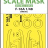 Art Scale 200-M48111 General-Dynamics F-16A wheels and canopy frame paint masks (inside and outside), self-adhesive and pre-cut 1/48