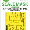 Art Scale 200-M48220 Fairchild A-10C Thunderbolt II canopy frame paint mask (outside only) 1/48