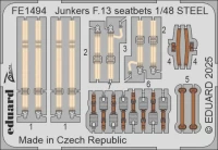 Eduard FE1494 SET Junkers F.13 seatbelts STEEL (MINA) 1/48