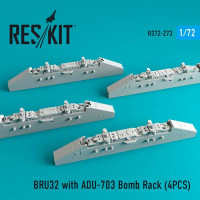 Reskit RS72-0273 BRU32 w/ ADU-703 Bomb Rack (4pcs.) 1/72