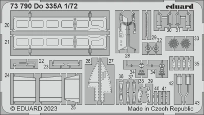 Eduard 73790 SET Do 335A (H.2000 / DRAG) 1/72
