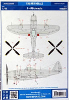 Eduard D48069 1/48 Decals P-47D stencils (EDU/TAM/ACAD/HAS)