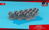 Armory ARAW48354 Convair B-58 Hustler wheels with weighted tyres 1/48