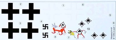 Lf Model C3253 Decals Messerschmitt Bf 109G-6 Comiso Pt.1 1/32