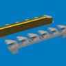 Eduard 672406 BRASSIN Bf 109G-6 exhaust stacks PRINT (TAM) 1/72