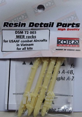 Kora Model DSM72003 MER racks (USAAF combat in Vietnam) 1/72