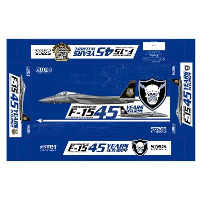 Great Wall Hobby S7205 Американскийистребитель F-15C Annversary of &quot;45 Years in Europe&quot; 1/72