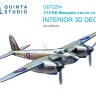 Quinta studio QD+72254 DH Mosquito B Mk.XVI/PR.XVI (Airfix) (с 3D-печатными деталями) 1/72