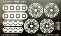 REJI MODEL DECRJ1011 1/24 Wheels wire - BBS 15'' (Photoetched parts)