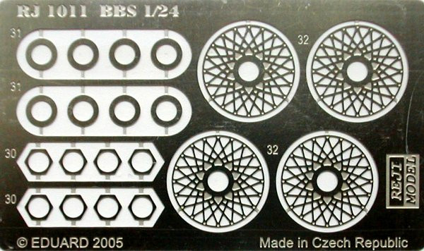 Reji Model 1011 Wheels wire - BBS 15'' (Photoetched parts) 1/24