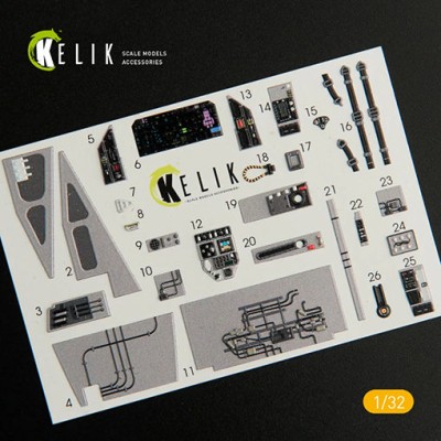 Reskit K32009 F-35C - Interior 3D Decal (TRUMP) 1/32
