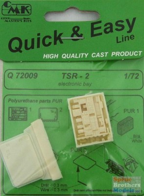 CMK Q72009 TSR-2 electronic bay for AIR 1/72