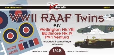 Dk Decals 48057 WWII RAAF Twins Part IV (3x camo) 1/48