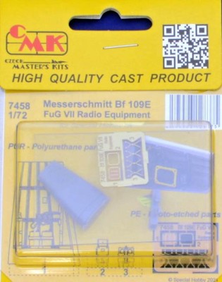 CMK 7458 Bf 109E FuG VII Radio Equipment (SPHOBBY) 1/72