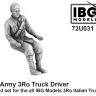 IBG Models U7231 Italian Army 3Ro Truck Driver (3D Print.fig.) 1/72