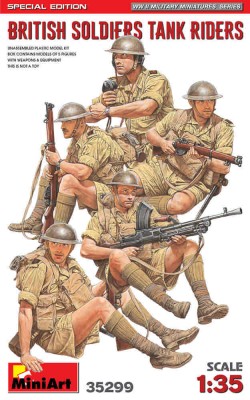 Miniart 35299 British Soldiers Tank Riders (5 fig) 1/35