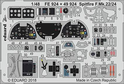 Eduard FE924 Spitfire F.Mk.22/24 1/48