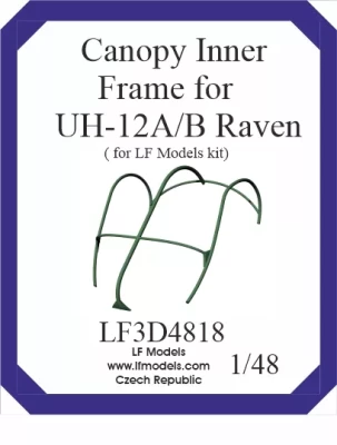 Lf Model 3D4818 UH-12A/B Raven Canopy Inner Frame (3D-Print) 1/48