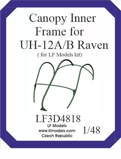 Lf Model 3D4818 UH-12A/B Raven Canopy Inner Frame (3D-Print) 1/48