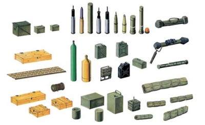 Italeri 06423 Аксессуары снаряды и ящики 1/35