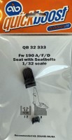 Quickboost QB32333 Fw 190A/F/D seat with seatbelts (ZOUKEI M.) 1/32