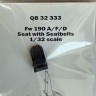Quickboost QB32333 Fw 190A/F/D seat with seatbelts (ZOUKEI M.) 1/32