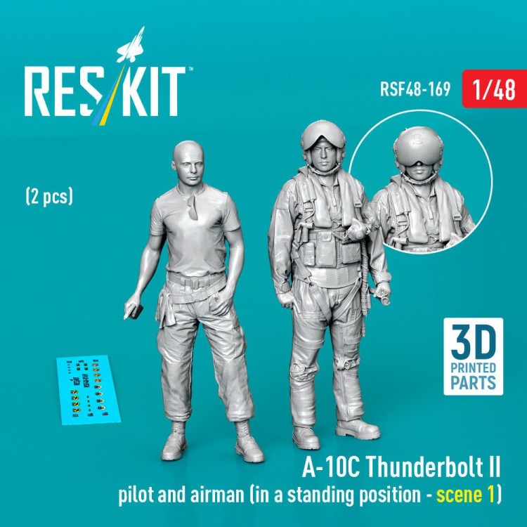 Reskit F48169 A-10C Thunderbolt II pilot & airman (2 pcs.) 1/48