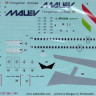HAD 144034 Decal Boeing 737/200 MALEV 1/144