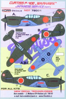 Kora Model NDT72001 Curtiss P-40E Japanese Service Part 1 декали декали 1/72