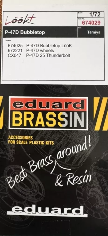 Eduard 674029 BRASSIN P-47D Bubbletop LooKplus (TAM) 1/72