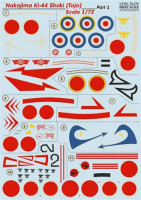 Print Scale 72-274 Nakajima Ki-44 Shoki - Part 1 (wet decals) 1/72