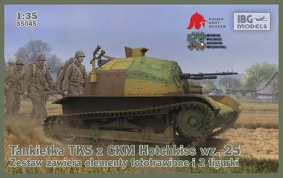 IBG Models 35045 TKS Tankette Hotchkiss wz.25 &amp; 2 fig. 1/35