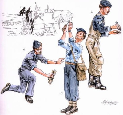 CMK F72099 RAF mechanics for Wellington (3 fig. ) 1/72