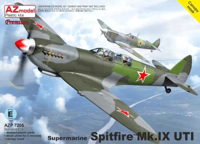 Az Model P72005 Spitfire Mk.IX UTI (4x camo) PREMIUM 1/72