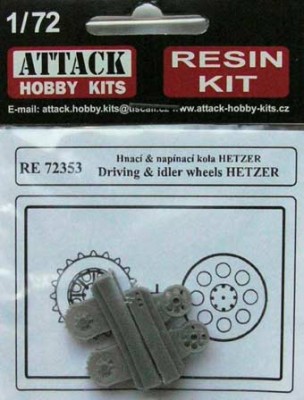 Attack Hobby RE72353 Driving &amp; idler wheels HETZER No.: 3 1/72