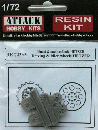 Attack Hobby RE72353 Driving & idler wheels HETZER No.: 3 1/72