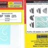 Kovozavody Prostejov EX070 Decals Bf 109 nose spiral 1/72