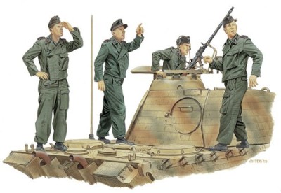 Dragon 6191 German panzer crew &quot;Achtung-Jabo!&quot; (France, 1944)