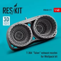 Reskit U48211 T-38A 'Talon' exh. nozzles (WOLFP.) 3D Print. 1/48