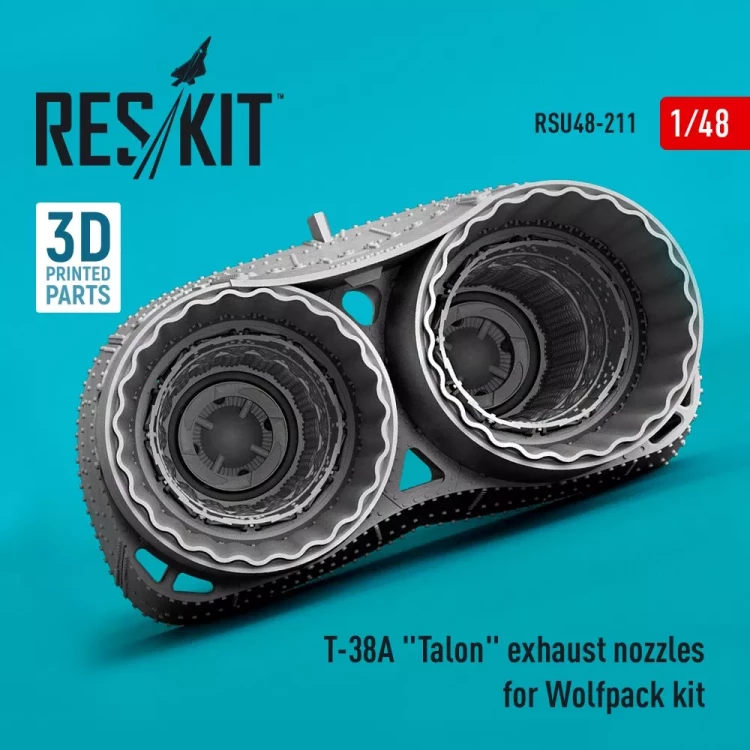 Reskit U48211 T-38A 'Talon' exh. nozzles (WOLFP.) 3D Print. 1/48