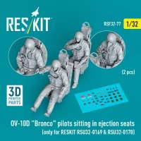 Reskit F32077 OV-10D 'Bronco' pilots sitting (2 pcs.) 1/32