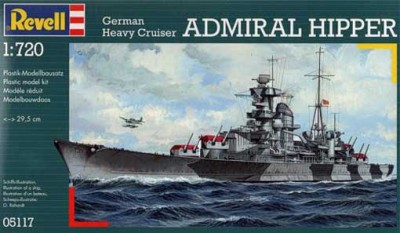 Revell 05117 German Heavy Cruiser ADMIRAL HIPPER 1/720