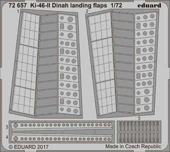 Eduard 72657 Ki-46-II Dinah landing flaps 1/72