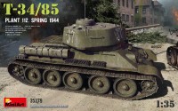 Miniart 35379 T-34/85 Plant 112, Spring 1944 (4x camo) 1/35