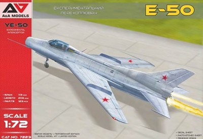 A&amp;A Models 7223 Ye-50 Experiment.interceptor w/ rocket engine 1/72