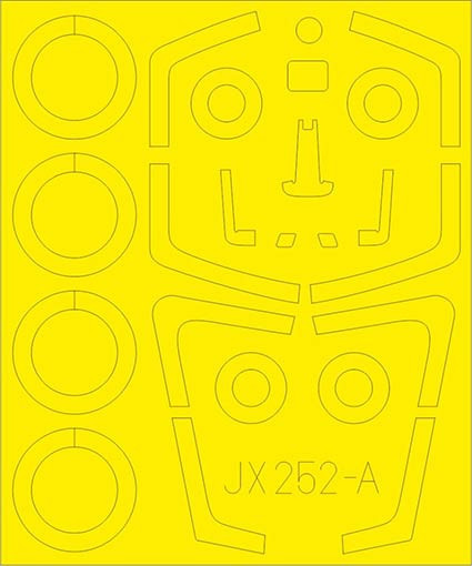 Eduard JX252 Mask 1/32 Mirage 2000 C TFace (KITTYH)