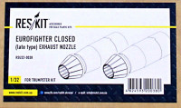 Reskit RSU32-0038 Eurofighter closed (late type) exh.nozzles 1/32