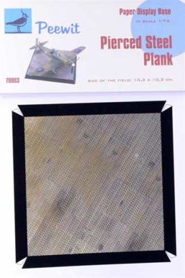 Peewit PW-P70003 1/72 Paper Display Base - PIERCED STEEL PLANK